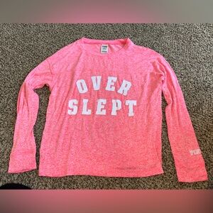 PINK Victoria's Secret Sleep Long Sleeve Shirt - Pink
